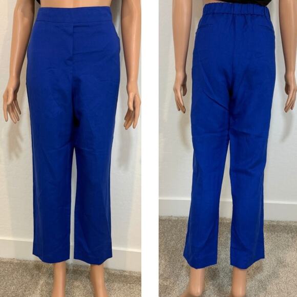 new Calvin Klein 12 side zip linen pant flat front elastic waist P 2661 - Picture 11 of 11